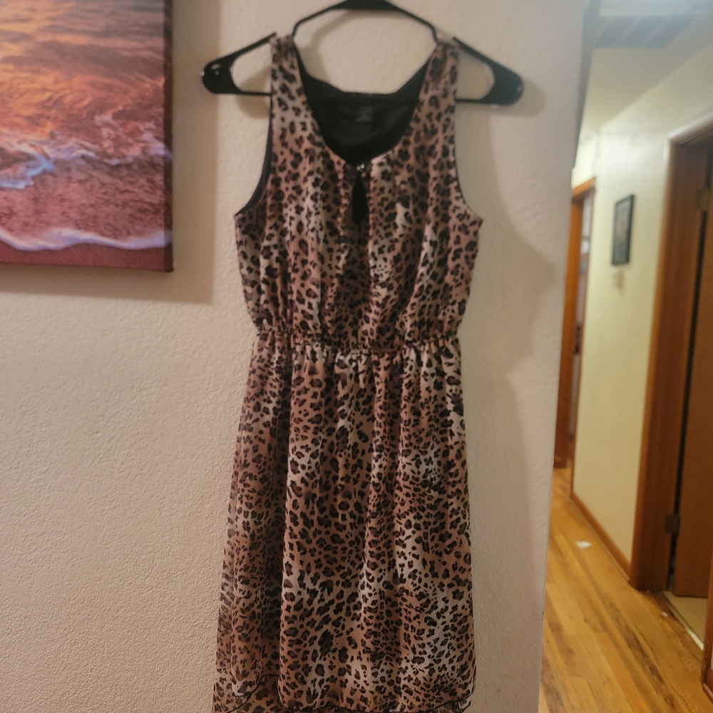 Delirious Leopard Print Midi Dress
